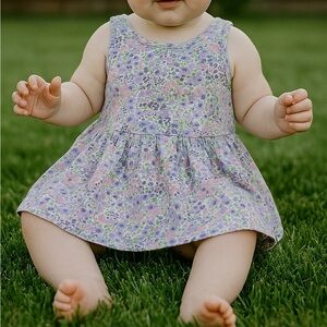 H&M Kids Floral Dress - Pink, Green, Purple Size 1.5 to 2 Years